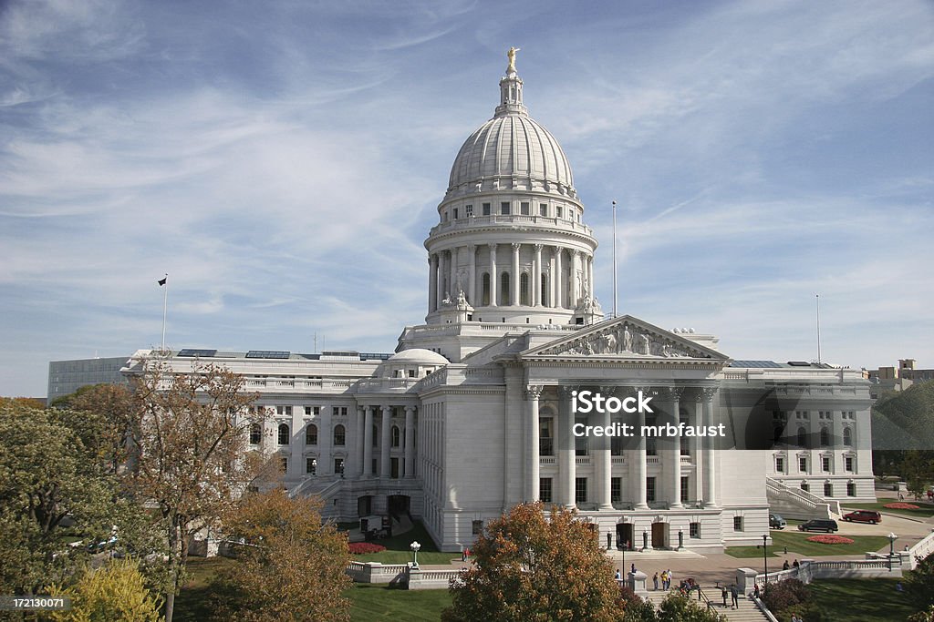 Capitol Building - Foto stock royalty-free di Wisconsin