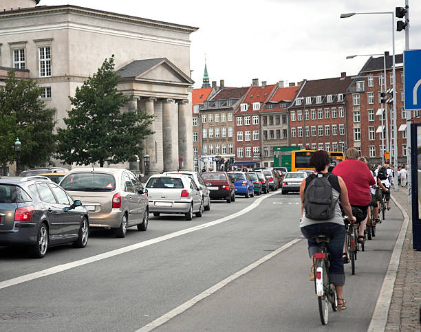istock Bikes and Cars During Rush Hour 172130107