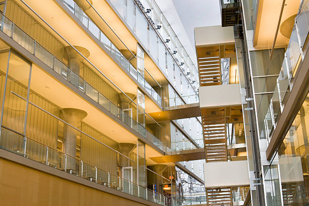 istock Office Interior Showcasing Modern Lobby, Corridor of Contemporary Building Architecture 172130163