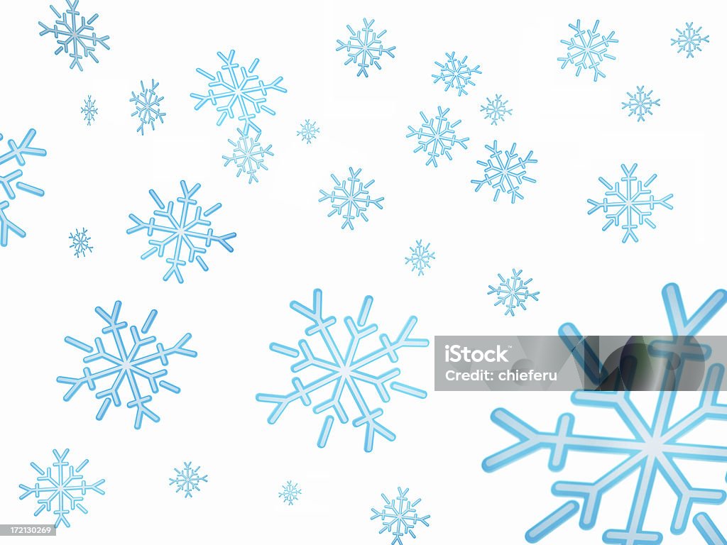 Flocos de Neve - Royalty-free A nevar Foto de stock