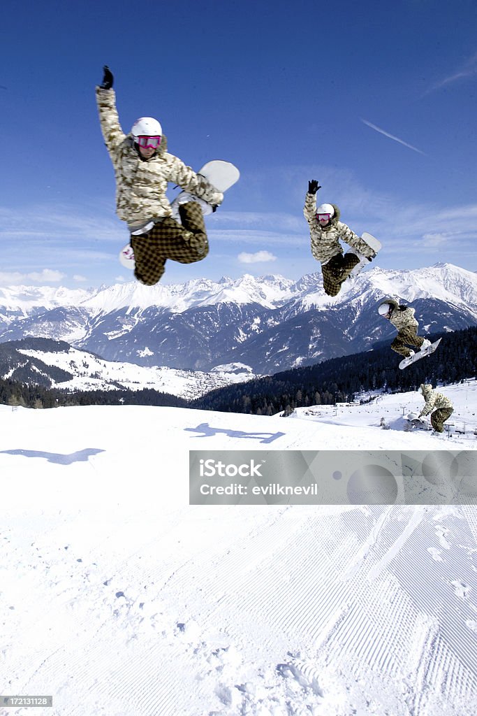 Atleta de snowboard - Royalty-free Agarrar Foto de stock