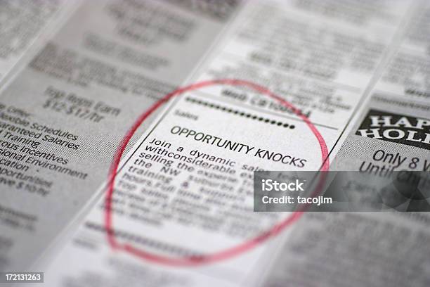 Oportunidad De Impactos Foto de stock y más banco de imágenes de Oferta de empleo - Oferta de empleo, Anuncio clasificado, Oficio