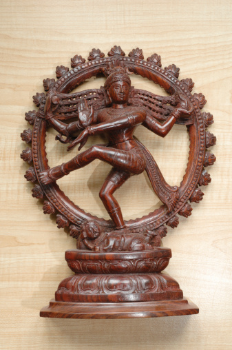 The god of dance, Nataraja on a single piece of wood. Bought from a shop in India. Not a private property