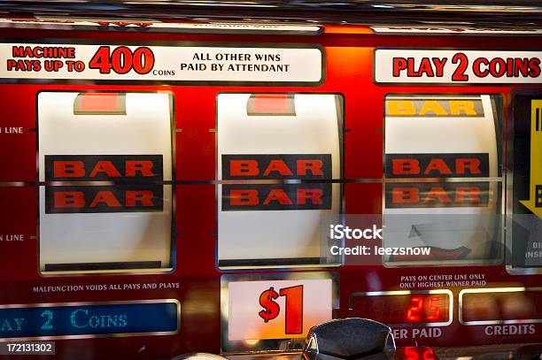 Casino Slot Machine Jackpot Stock Photo - Download Image Now - Slot Machine, Jackpot, Chance