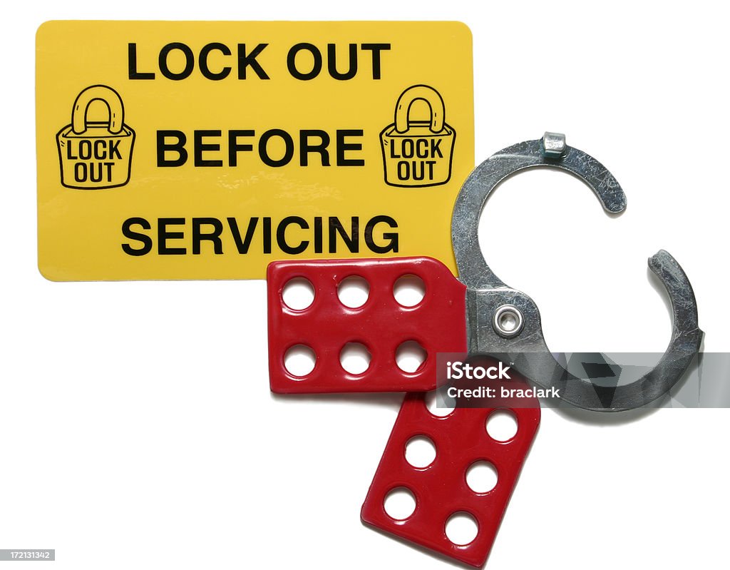 Etiqueta de bloqueio para fora - Royalty-free Lock-out Foto de stock