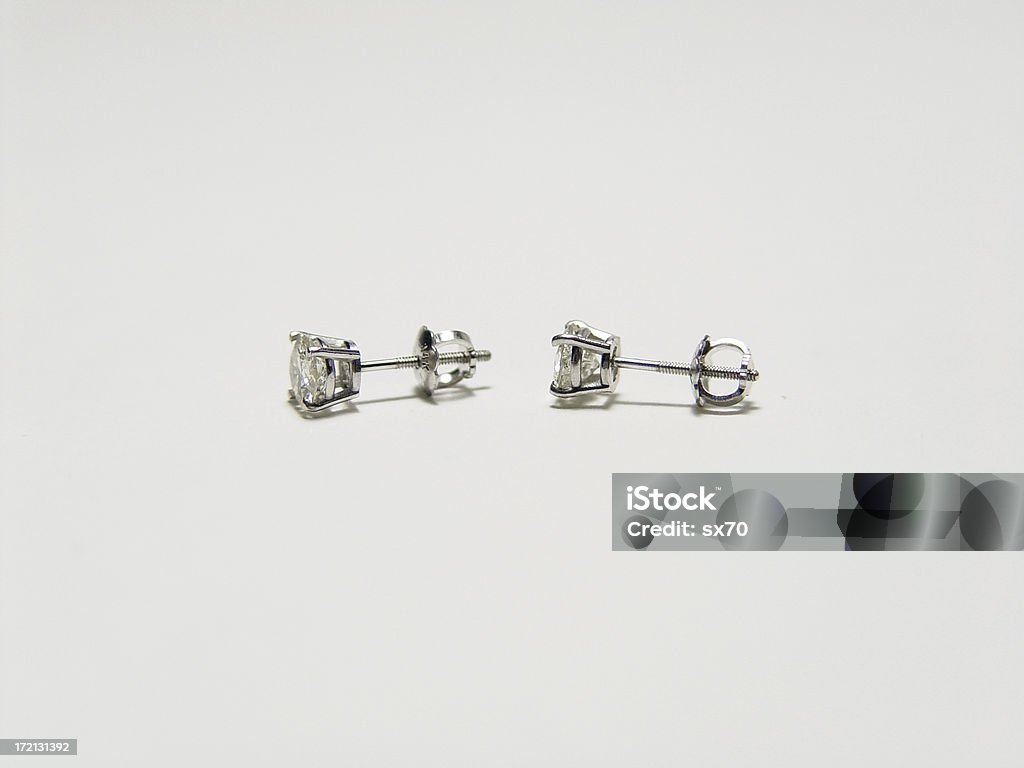 Diamond Earrings For jewelry ads and such.  Anniversary Stock Photo