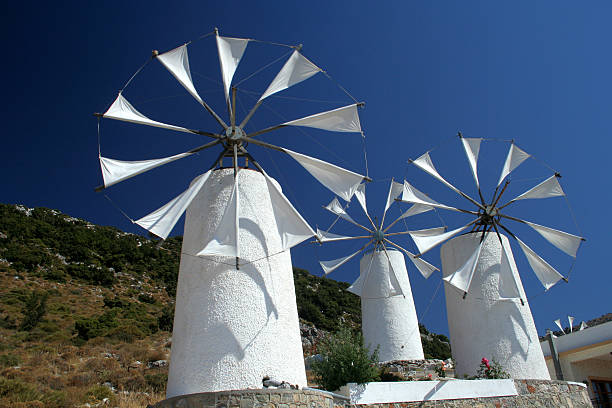 istock Amazing windmills in Greece 172131426