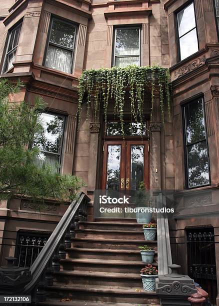 Brooklyn Brownstone Miejska Rezydencja Z Bluszcz - zdjęcia stockowe i więcej obrazów Brooklyn - Nowy Jork - Brooklyn - Nowy Jork, Nowy Jork, Rezydencja