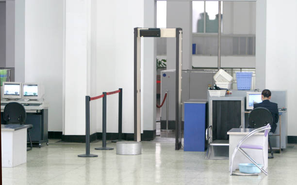 Security Checkpoint Airport Security. metal detector security stock pictures, royalty-free photos & images