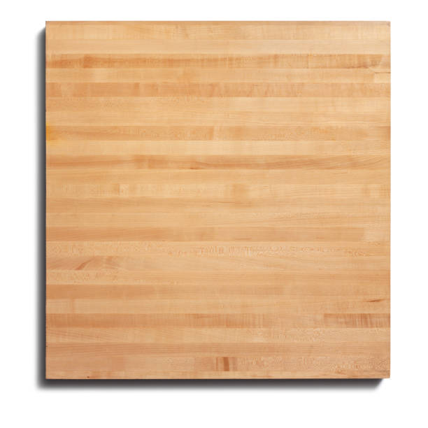 istock Maple butcher block isolated on white background 172132384
