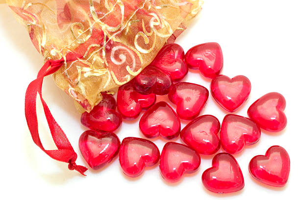Valentine Candy Hearts stock photo