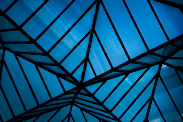 Abstract roof Green abstract roof structure, Bangkok, Thailand physical structure stock pictures, royalty-free photos & images