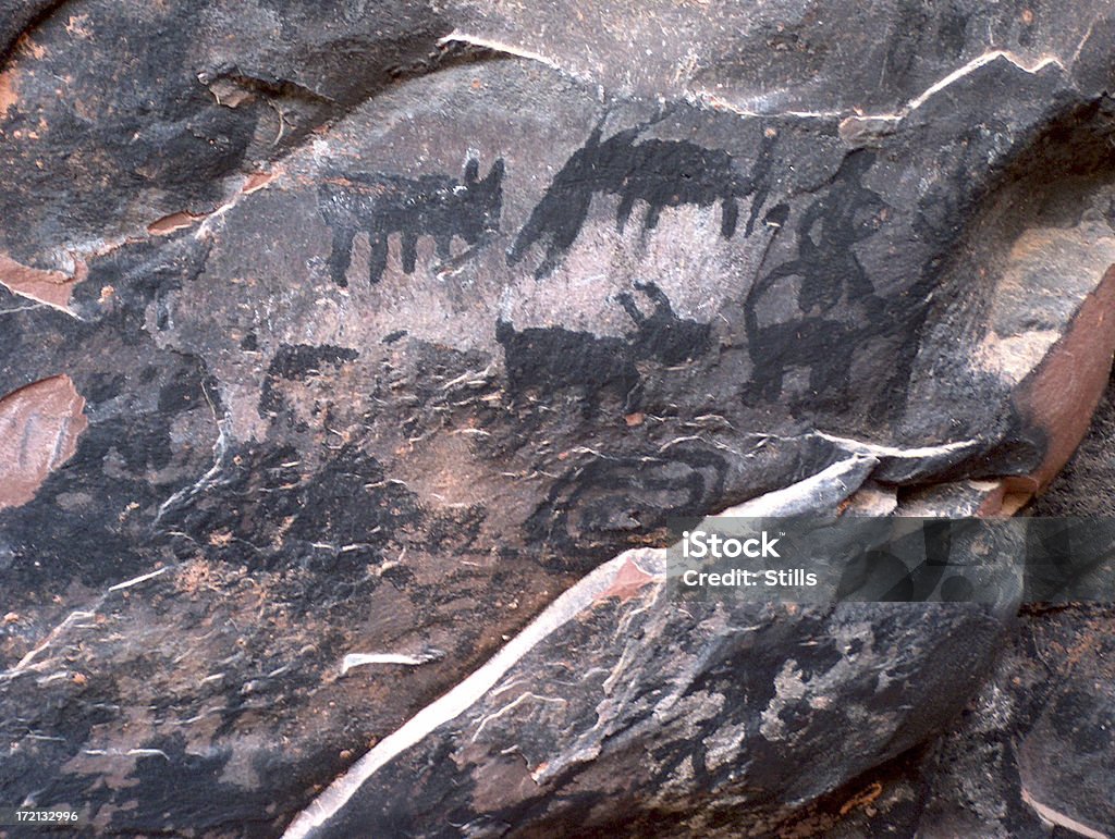 Arte em pedra a carvão - Foto de stock de Arcaico royalty-free