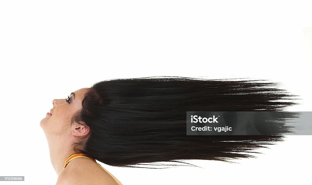 Voando cabelo - Foto de stock de Longo royalty-free