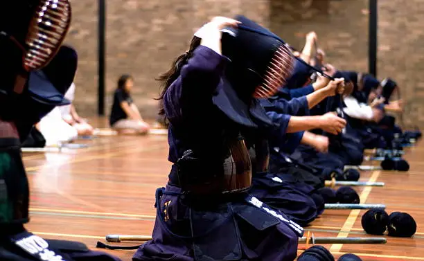 Kendo training at Sydney University, Australia