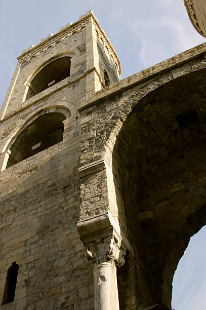 istock Looking up a castle in Europe 172133232