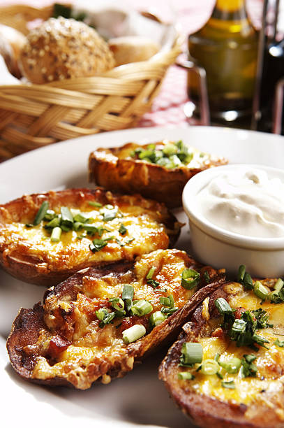 istock Baked potatoes stuffed with cheese and bacon 172133459