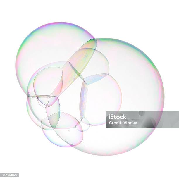 Super Soap Bubble Stock Photo - Download Image Now - Bubble, Soap Sud, White Background