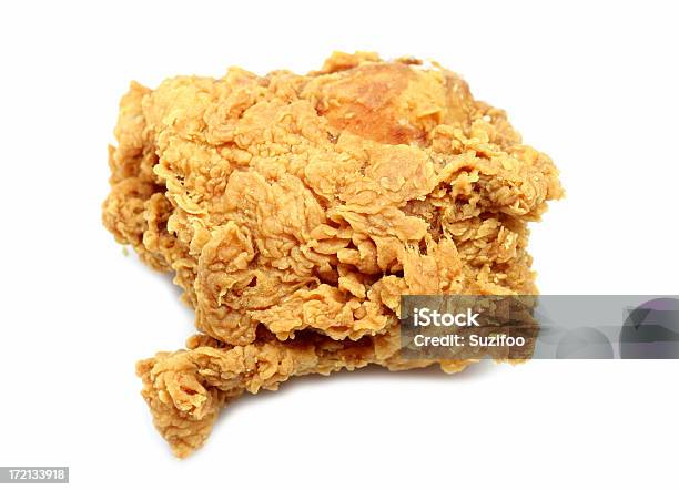 Fried Chicken Thigh Stock Photo - Download Image Now - American Culture, Brown, Chicken Drumstick