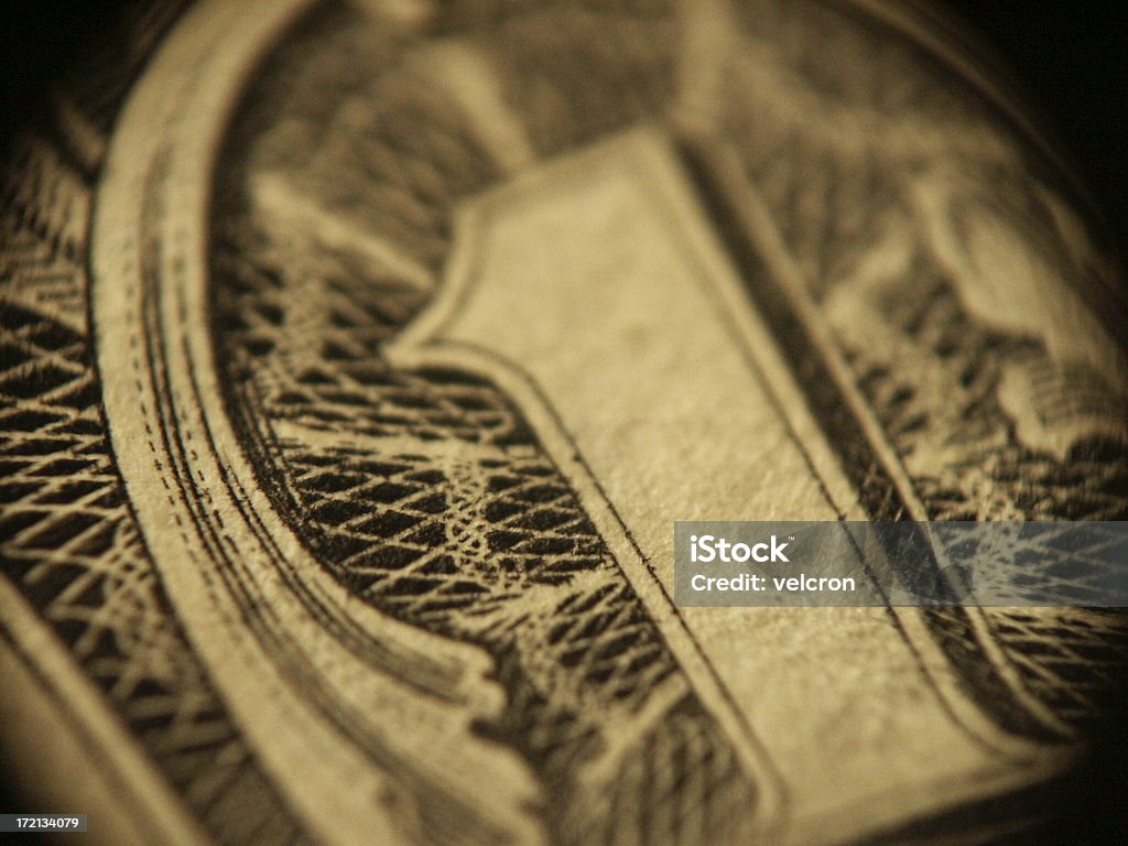 A macro of a dollar.  - Foto stock royalty-free di Carta