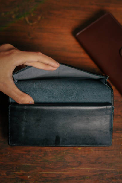 istock Wallet, cards, credit. Leather wallet 1721340817