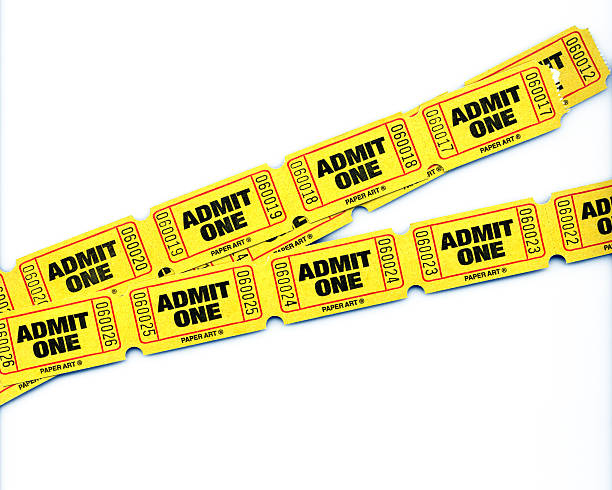 admit tickets stock photo