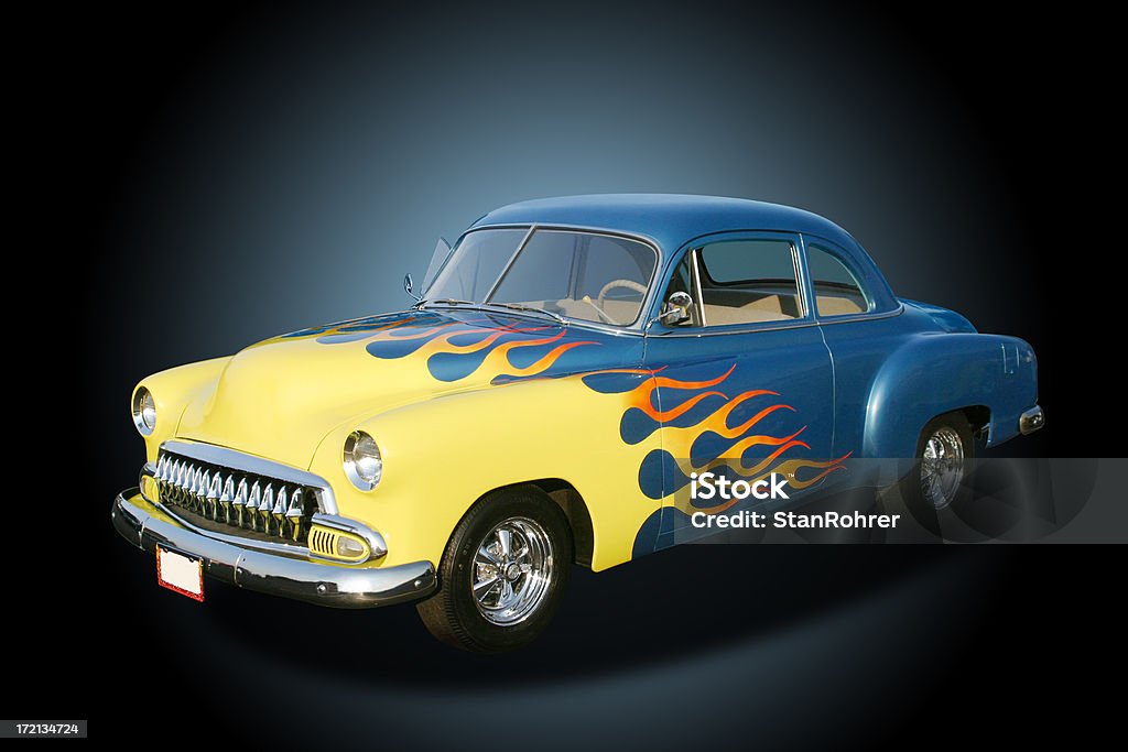 Auto carro - 1952 Chevrolet Club Coupe Hot Rod - Foto de stock de 1950-1959 royalty-free