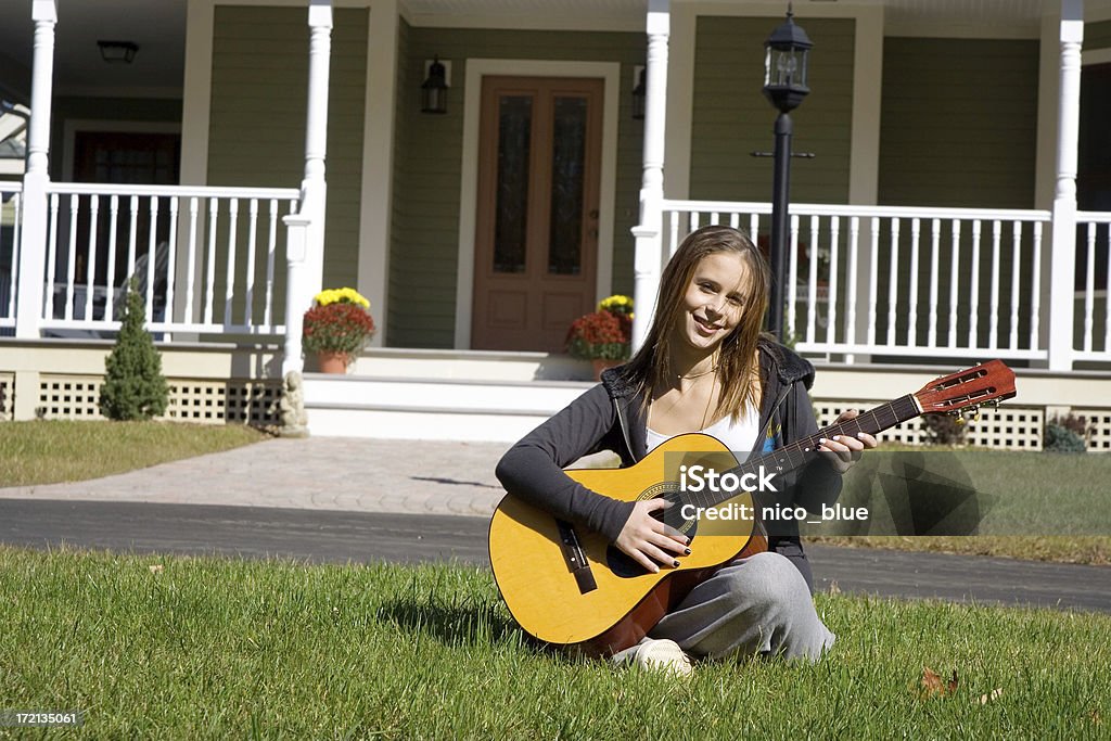 Young musician Connecticut GTG  Acoustic Guitar Stock Photo