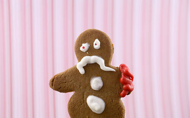 Dystortia Xmas: Injured Gingerbread stock photo