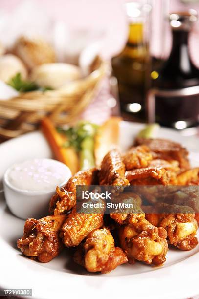 Bbq Hot Wings Stockfoto und mehr Bilder von Balsamico - Balsamico, Brotsorte, Buffalo Chicken