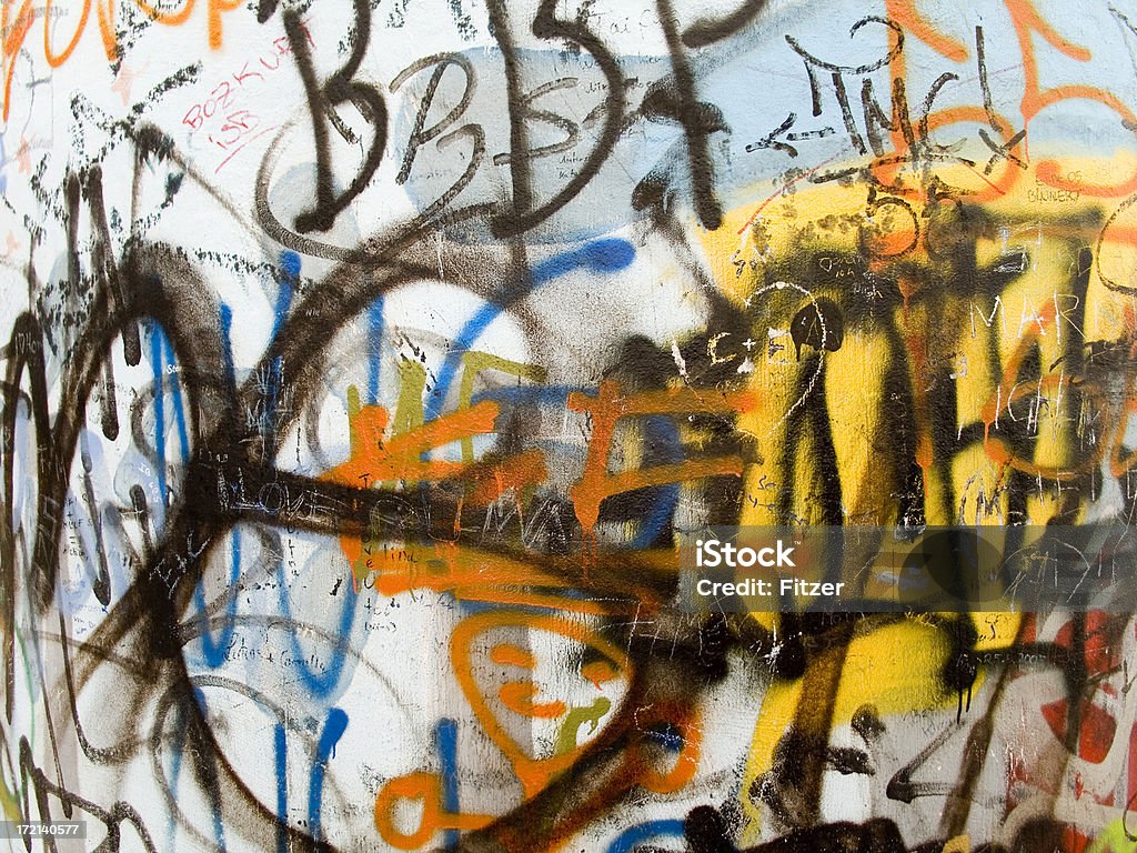 Rabisco - Foto de stock de Grafite - Produção artística royalty-free