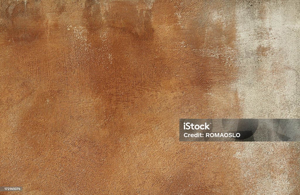 Rosso e marrone texture grunge parete romano - Foto stock royalty-free di Arancione