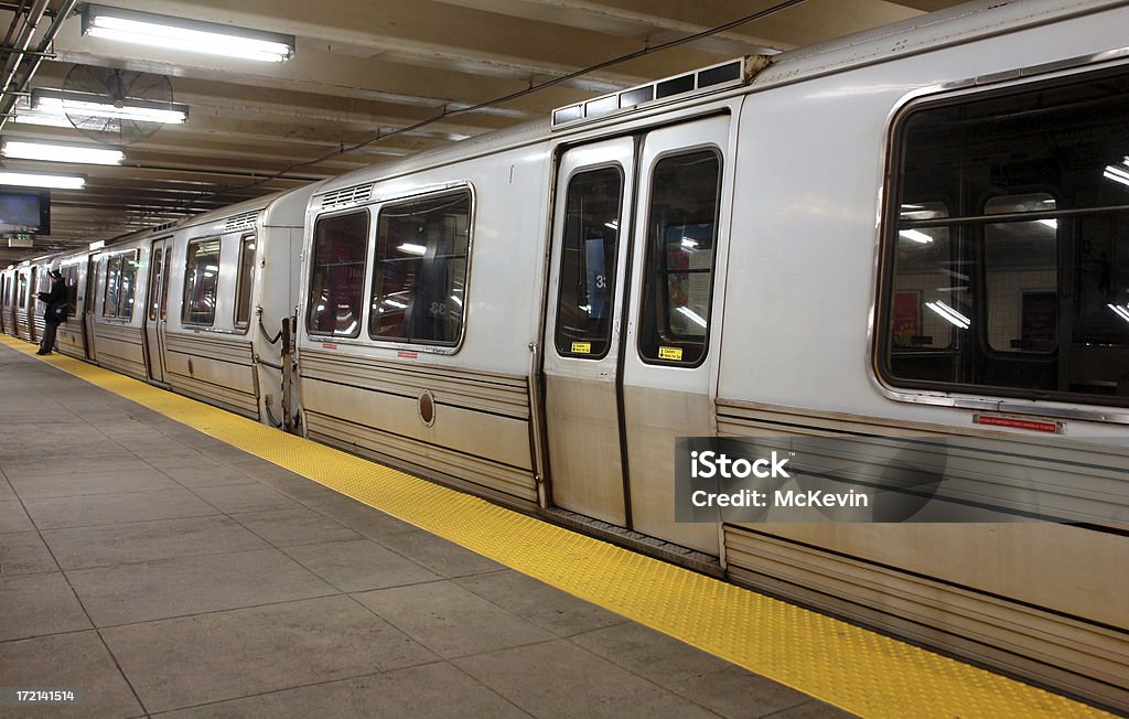 Waiting for the Subway train Waiting for a subway train. New York City Subway Stock Photo