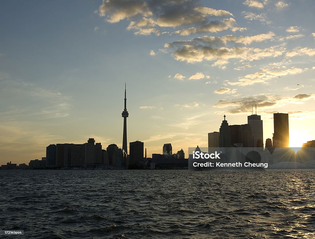 Toronto Skyline Silhueta - Royalty-free América do Norte Foto de stock