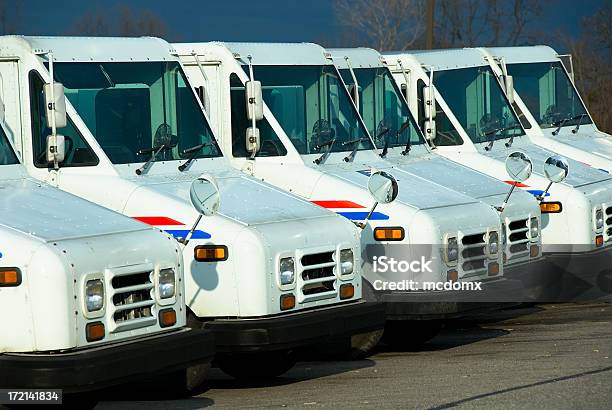 Here Comes The Mailman Stock Photo - Download Image Now - United States Postal Service, Truck, Mail