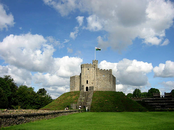cardiff castle keep of cardiff castle cardiff wales stock pictures, royalty-free photos & images