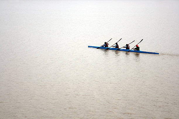 Girls Kayaking 3 stock photo