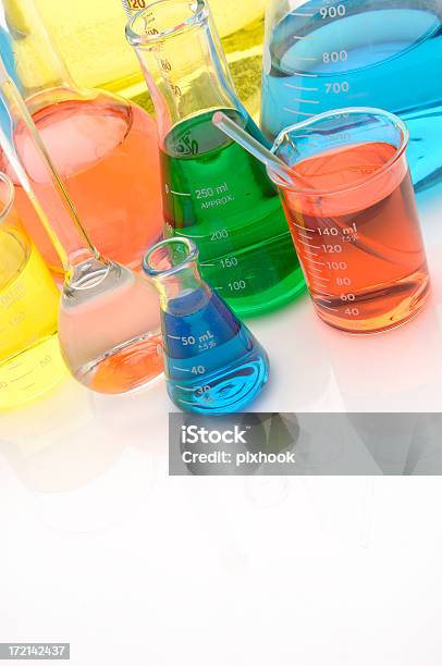 Chemistry Glass Vessels Stock Photo - Download Image Now - Beaker, Biochemistry, Biology