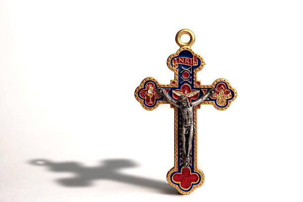 Crucifix An ornate crucifix anglican stock pictures, royalty-free photos & images