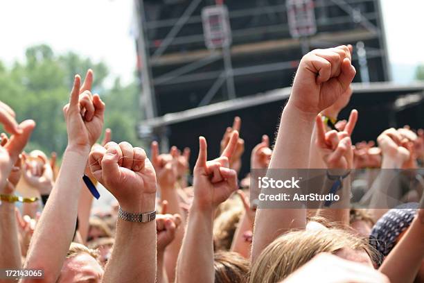 Rocking Crowd Stock Photo - Download Image Now - Artist, Arts Culture and Entertainment, Celebrities