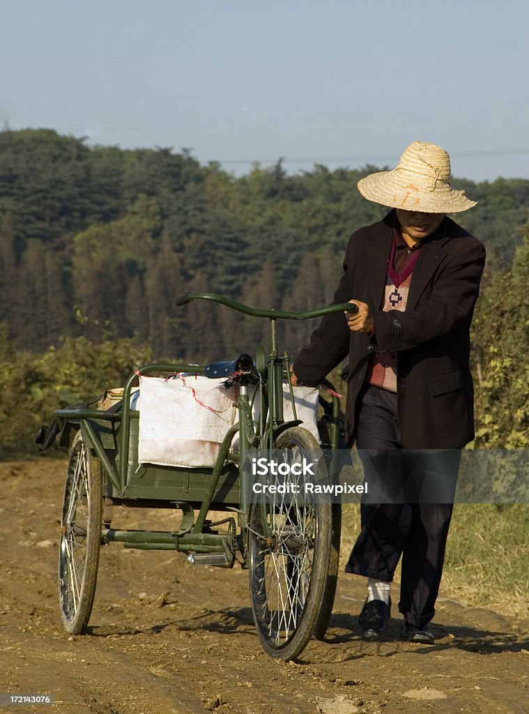 Wiejskich, Chiny - Zbiór zdjęć royalty-free (Bicykl)