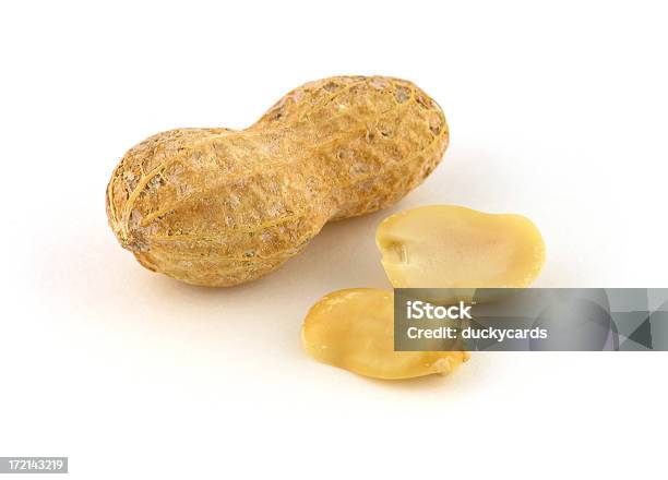 Foto de Série De Porca De Amendoim e mais fotos de stock de Amendoim - Noz - Amendoim - Noz, Figura para recortar, Fundo Branco