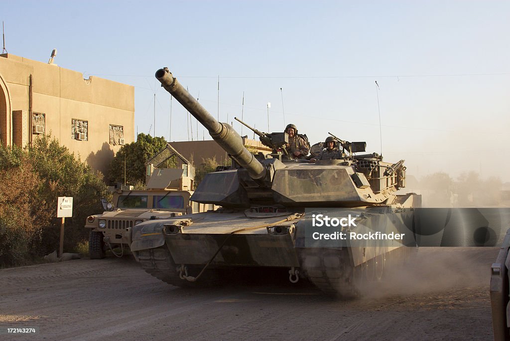 Tank Crew "M1 Abrams Main Battle Tank crew prepares for combat patrol in Ramadi, Iraq." M1 Abrams Stock Photo