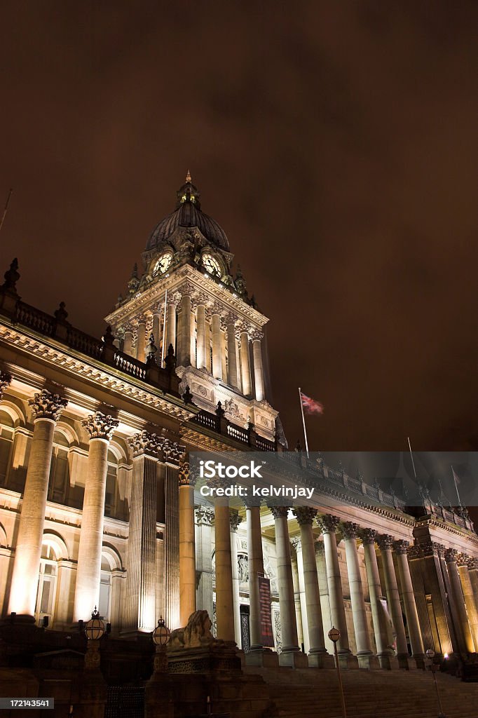 Rathaus von Leeds - Lizenzfrei Architektonische Säule Stock-Foto