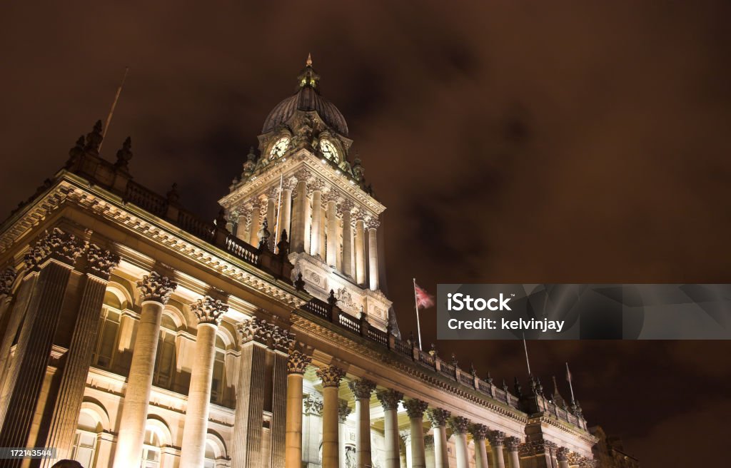 Prefeitura da cidade de Leeds - Foto de stock de Alto - Descrição Geral royalty-free