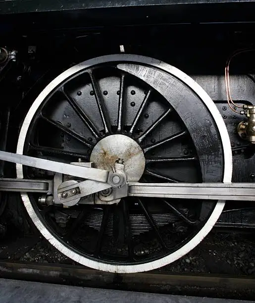 old steamtrain wheel