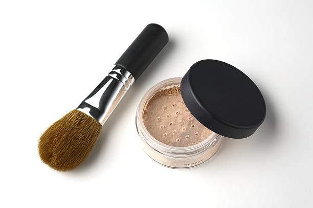 istock Shiny Makeup Powder with Brush 172143690