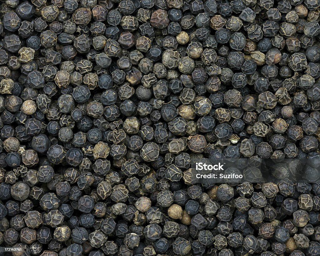Pepe nero in grani - Foto stock royalty-free di Alimenti secchi