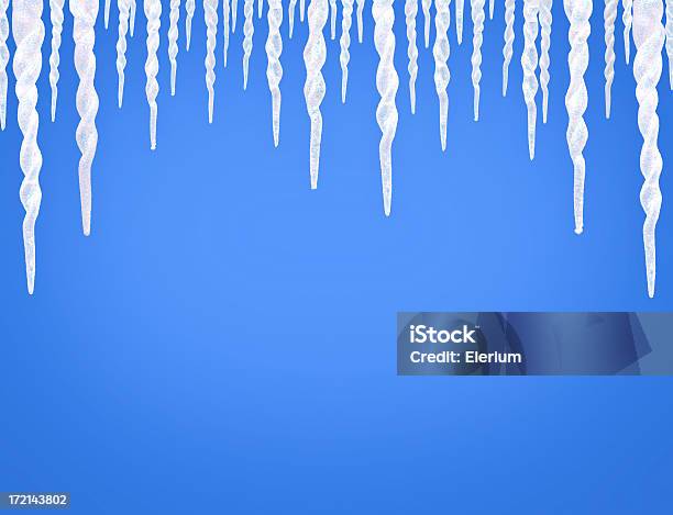 Inverno Icicles - Fotografie stock e altre immagini di Acqua - Acqua, Blu, Ciclo - Concetto