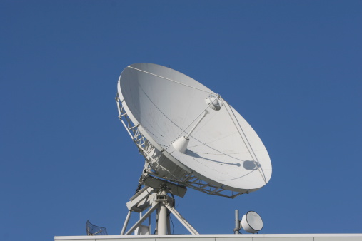 Satellite dish - rooftop mounted